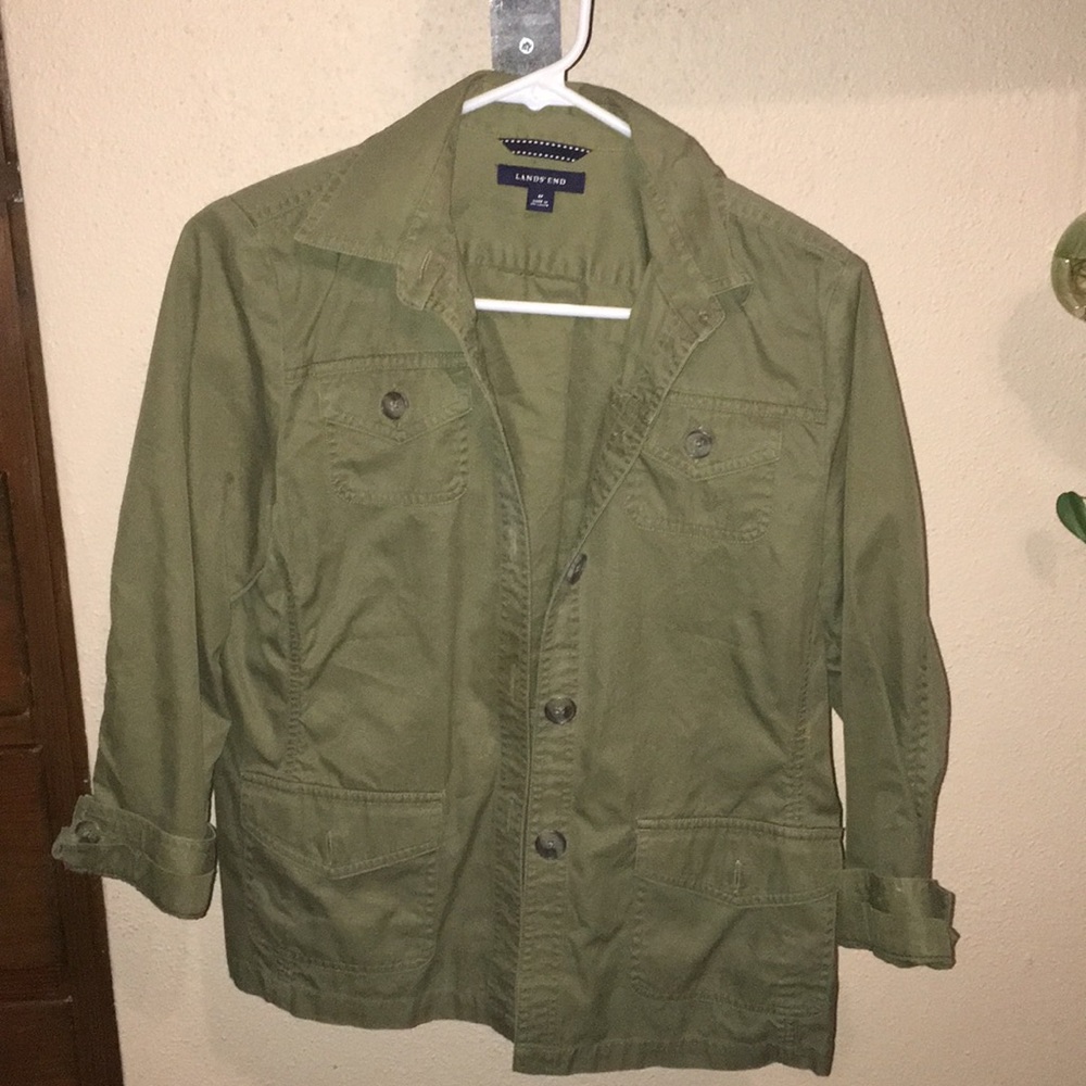 Lands end hunter green jacket